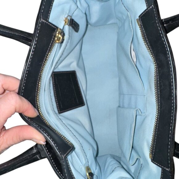 Coach Madeline Multi-Pocket Satchel – Black Leather, Gold Hardware - Picture 4 of 9